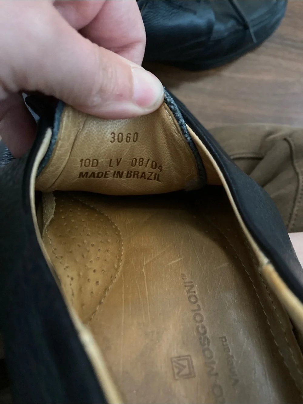 Sandro Moscoloni Black Leather Dress Shoes Sz 10